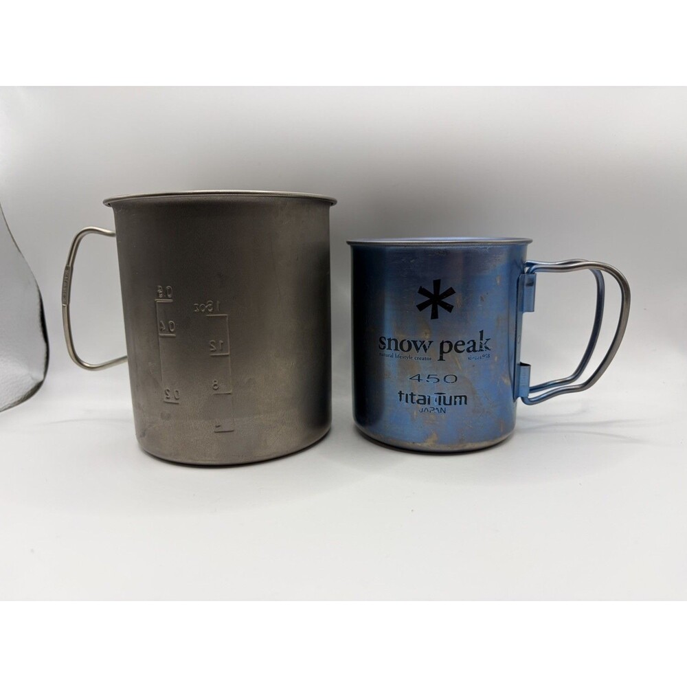 Snow Peak Titanium 450 Mug 700 Pot Ultralight Camping Trek Hunting Backpacking